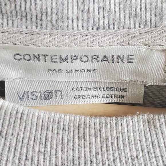 Contemporaine Floral Embroidered Sweatshirt Sz. Small - Picture 3 of 4